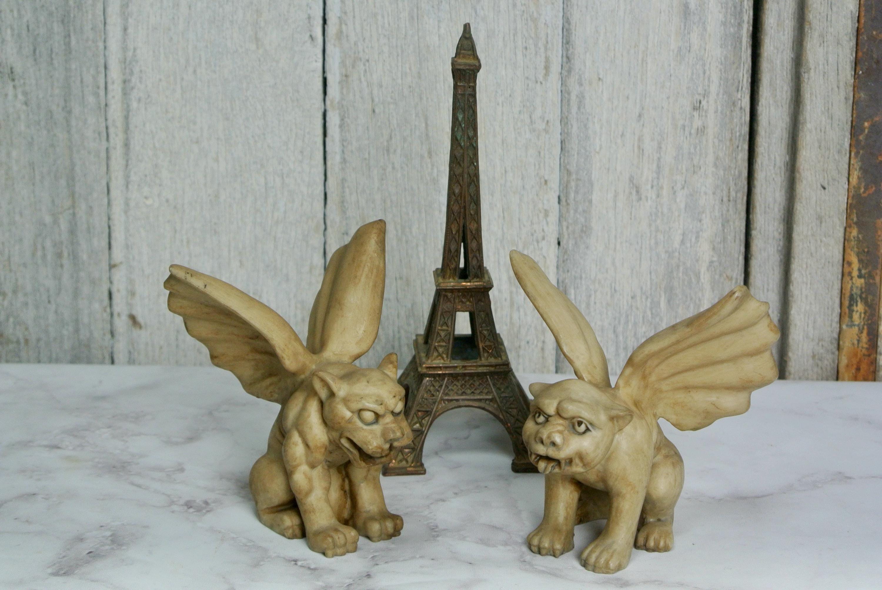 Vintage Small French Gargoyle Figurines - Etsy