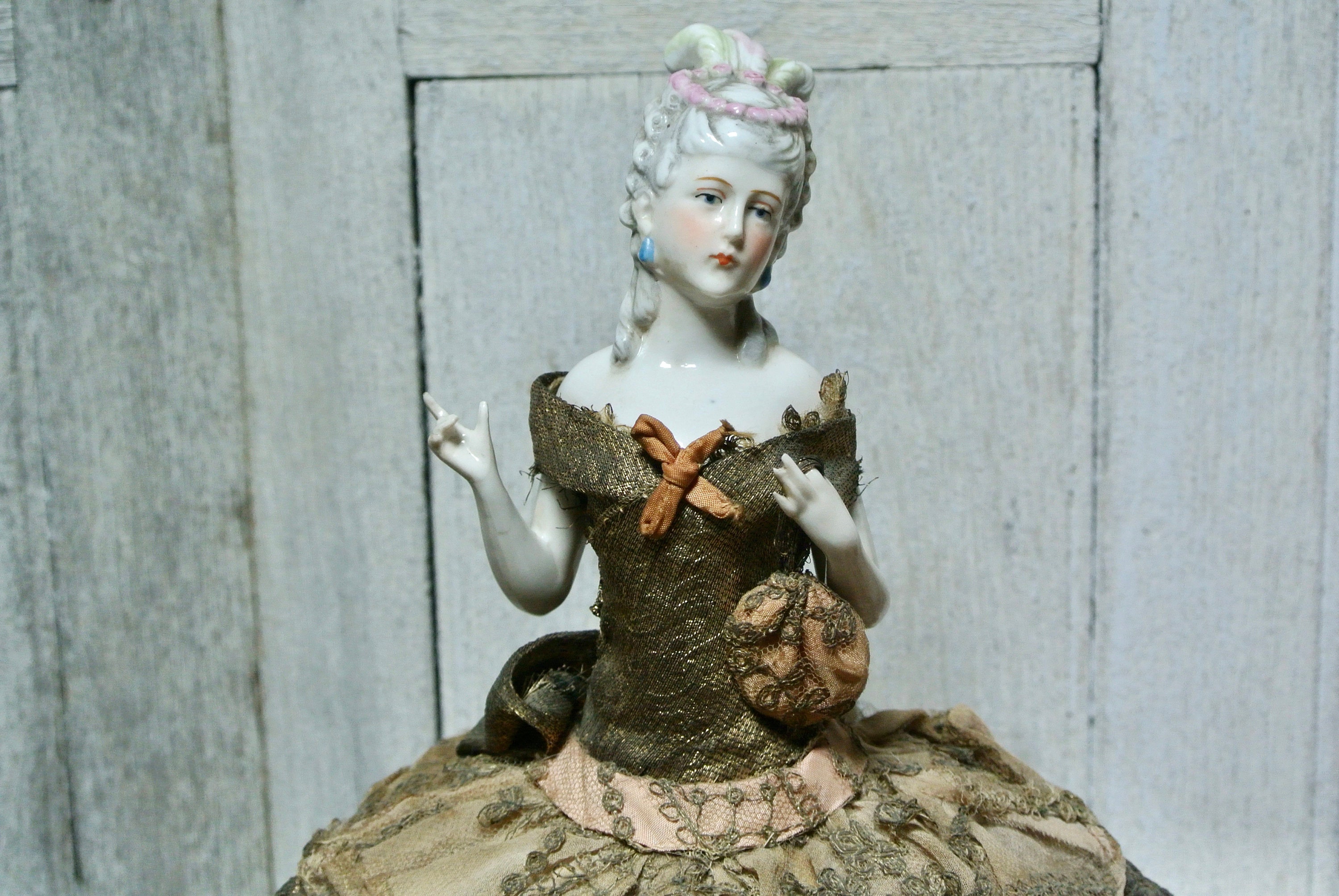 アンティーク ハーフドール【フランス製 】 Porcelain half doll - Etsy 日本