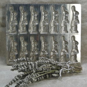 Vintage German Chocolate Bunny Rabbit Mold Bodderas Erndtebruck