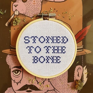Stoned to the Bone Cross Stitch