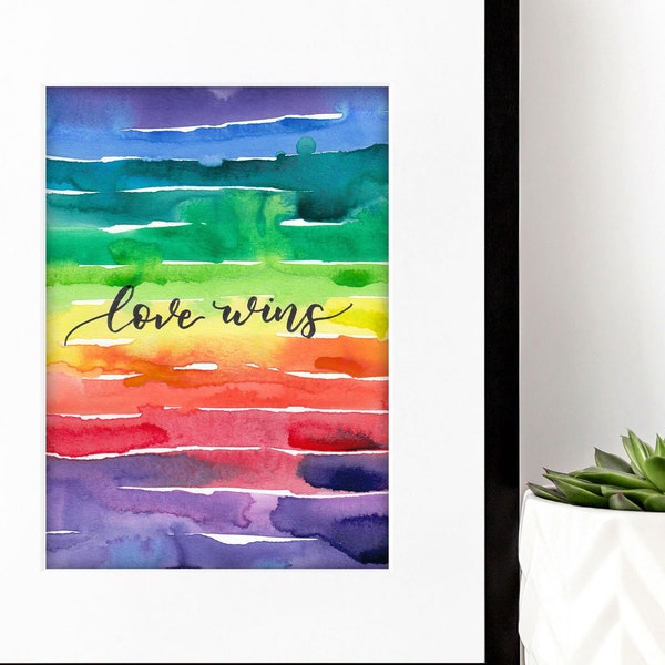 Rainbow Watercolor Etsy