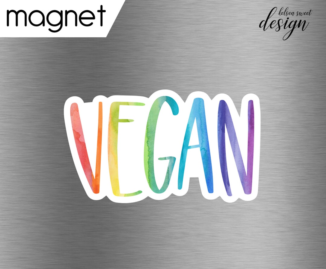 Small Vegan Fridge Vegan Kitchen Gift Vegan Car Etsy