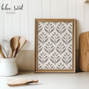 Modern Farmhouse Wall Art Print, Rustic Farmhouse Decor, Vintage Gray White, Farmhouse Kitchen Decor, Laundry Room Decor, 8&quot;x10&quot; PRINT