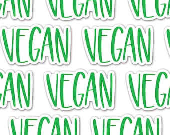 Vegan Sticker, Vegan Bumper Sticker Car, Plant Based, Vegan Gift, Vinyl Sticker, Friends Not Food, Vegan Decal for Laptop, Vegan Lettering