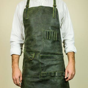 Leather Apron Handmade Apron-Mens clothing-work leather apron-mens apron-apron work-leather-handamade-men apron image 1
