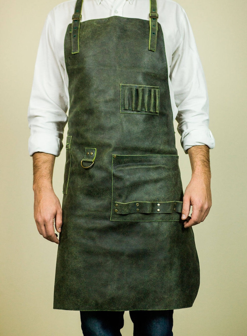 Leather Apron Handmade Apron-Mens clothing-work leather apron-mens apron-apron work-leather-handamade-men apron image 1