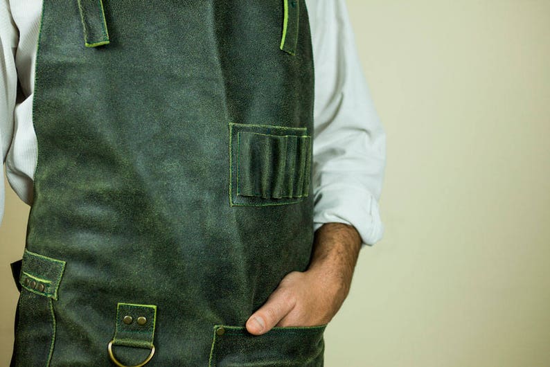 Leather Apron Handmade Apron-Mens clothing-work leather apron-mens apron-apron work-leather-handamade-men apron image 3