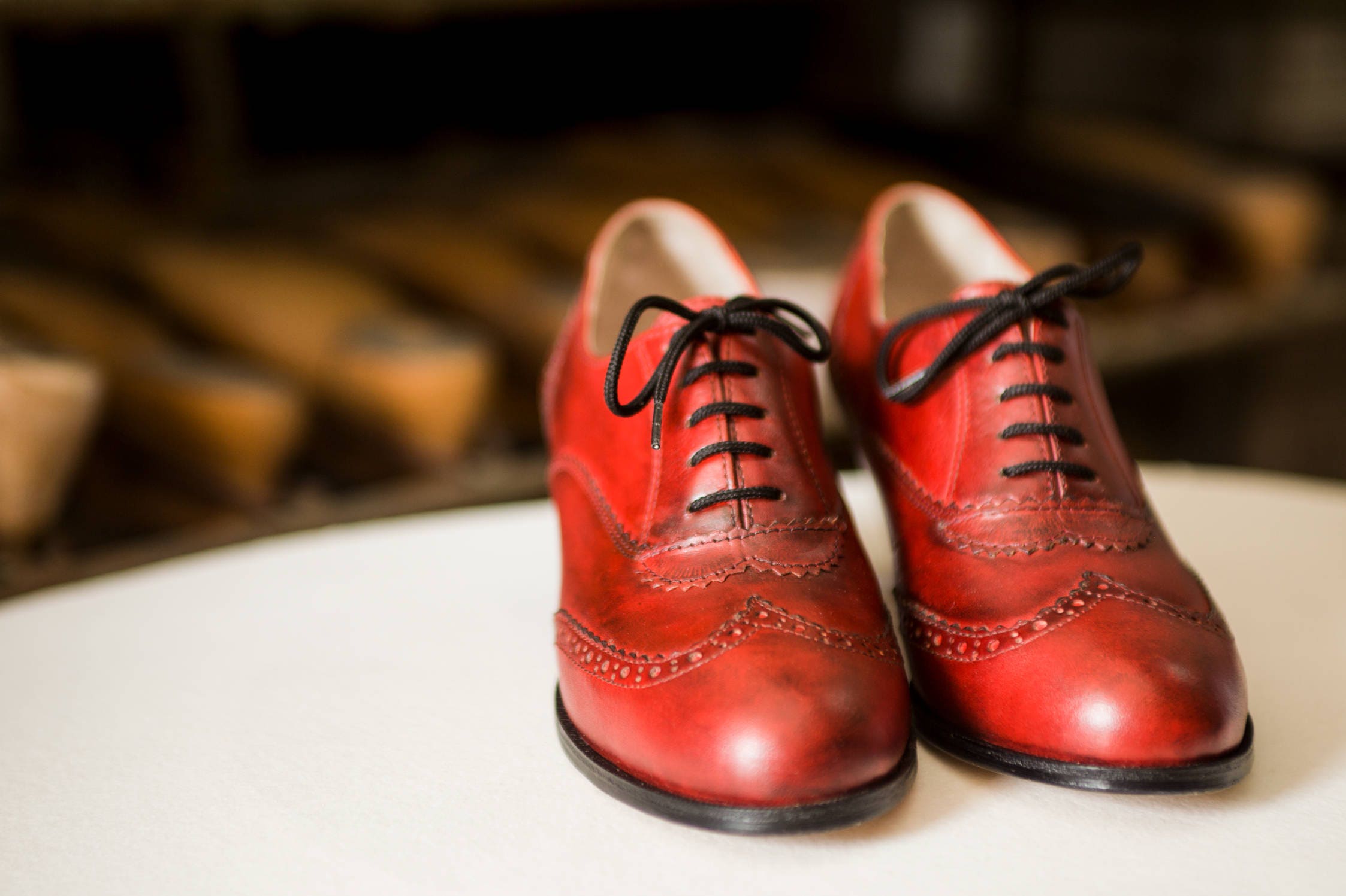 Womens red leather oxford shoes cheap