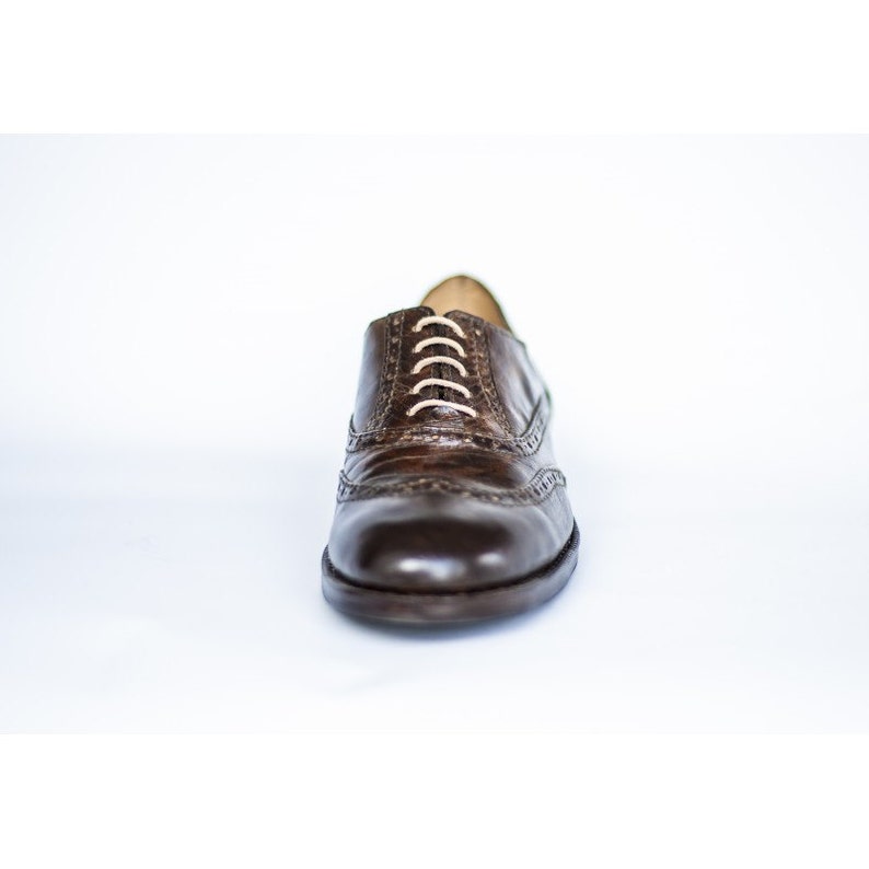 Oxfords mens shoes-Handmade shoes Oxford shoes-custom shoes-mens shoes-leather shoes men-brown shoes-mens oxfords-mens shoes-wingtips image 3