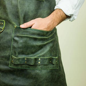 Leather Apron Handmade Apron-Mens clothing-work leather apron-mens apron-apron work-leather-handamade-men apron image 6