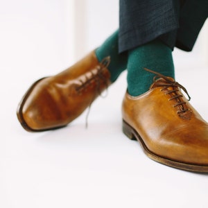 Brown Oxford Shoes for men, whole cut brogues custom shoes, flat and tie shoes image 1