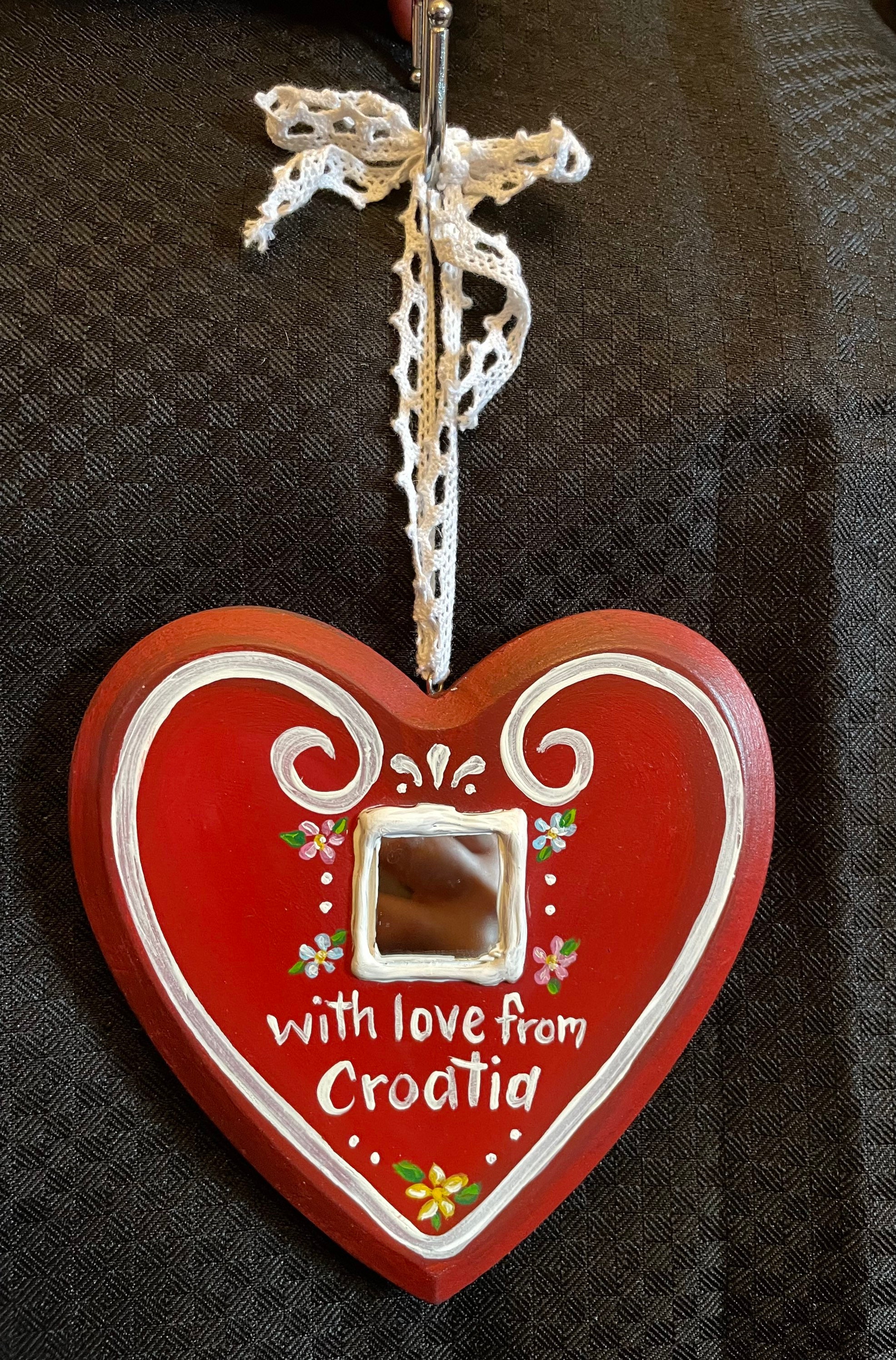 Large Croatian Licitar Heart Hand-painted on Wood Wall Art - Etsy