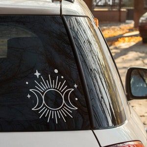 Pagan Decal | Triple Goddess Decal | Witchcraft | Witchy | Wicca/Wiccan | Triple Goddess Symbol | Car Accessory | Car + Laptop Decal | Deity