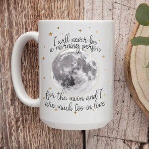Witchy Coffee Mug | Celestial Astrology Mug | Spiritual Esoteric Mystical Magical Gift Idea | In Love with the Moon Mug | La Luna |