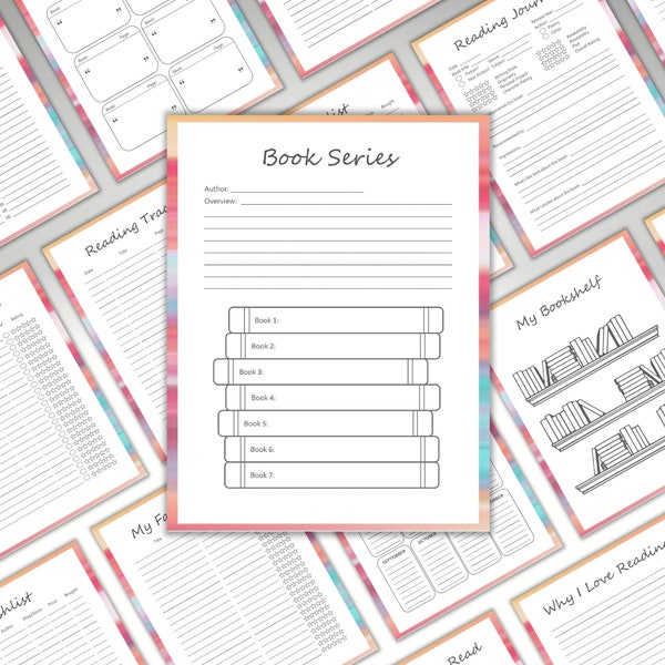 Printable Reading Planner, Book Club Ideas, Online Reading Group, PDF Reading Tracker, Book Journal, Reading Journal, Book Club Printables