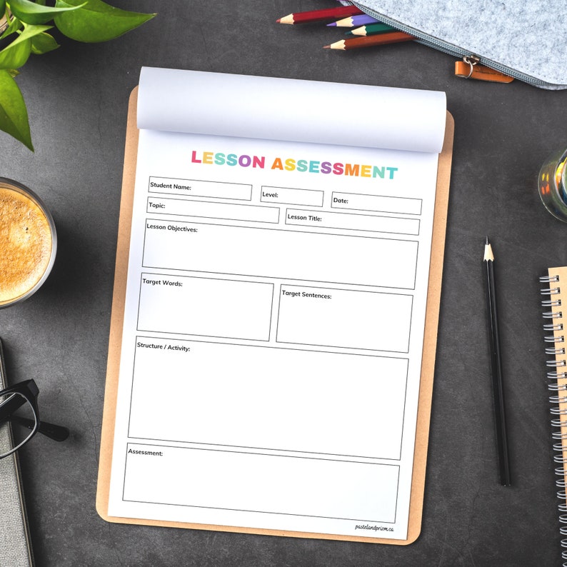 Online ESL Assessment Printable