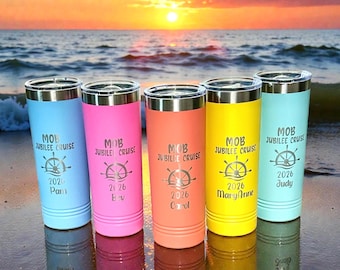 Laser Engraved 22 oz Skinny Steel Tumbler