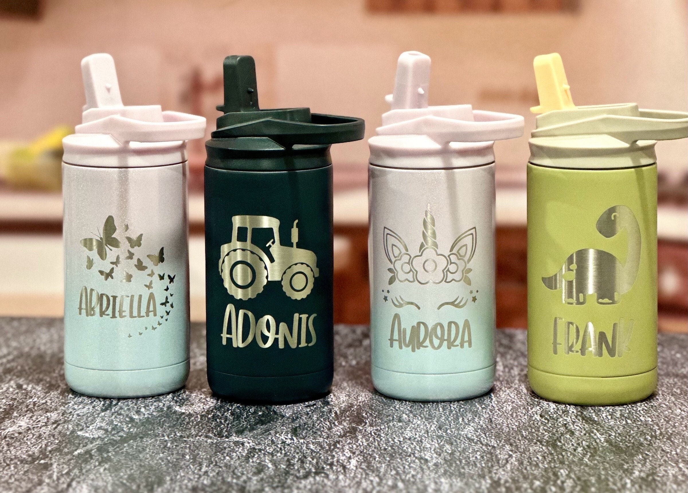 Personalized Water Bottles for Girl Princess, Customized Stainless Steel  Sports Waterbottle with Nam…See more Personalized Water Bottles for Girl