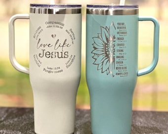 Personalized Engraved Stanley Quencher 40 oz 30 oz 20 oz | Dishwasher Safe  Tumbler | Stanley Brand Cup with Handle | Engraved NOT Stickers — Oceanic