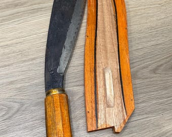 Itak 1 pieza de machete Sundang Bolo filipino para jardinería y corte de ramas de árboles, hecho a mano