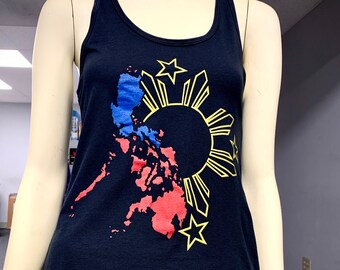 Womens Rising Sun Racerback Tank Top