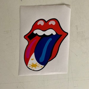 Filipino Decal. Patriotic Tongue  5" x 6"