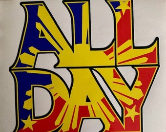 Filipino Decal. All Day   6" x 5.25"