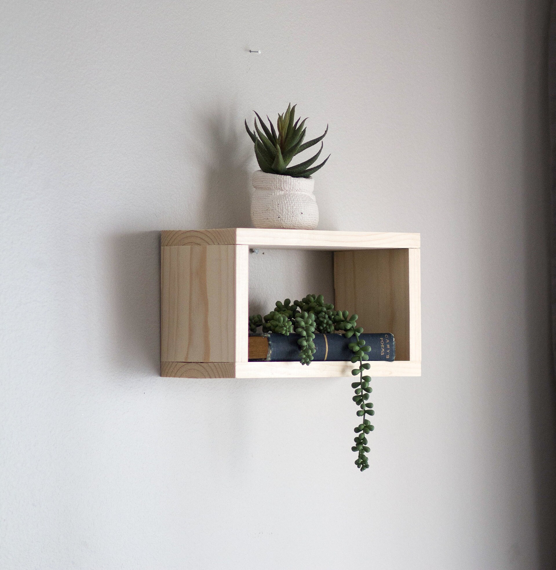 WIDE BOX Shelf Shadow Box Shelf Floating Shelf Box Shelf Etsy