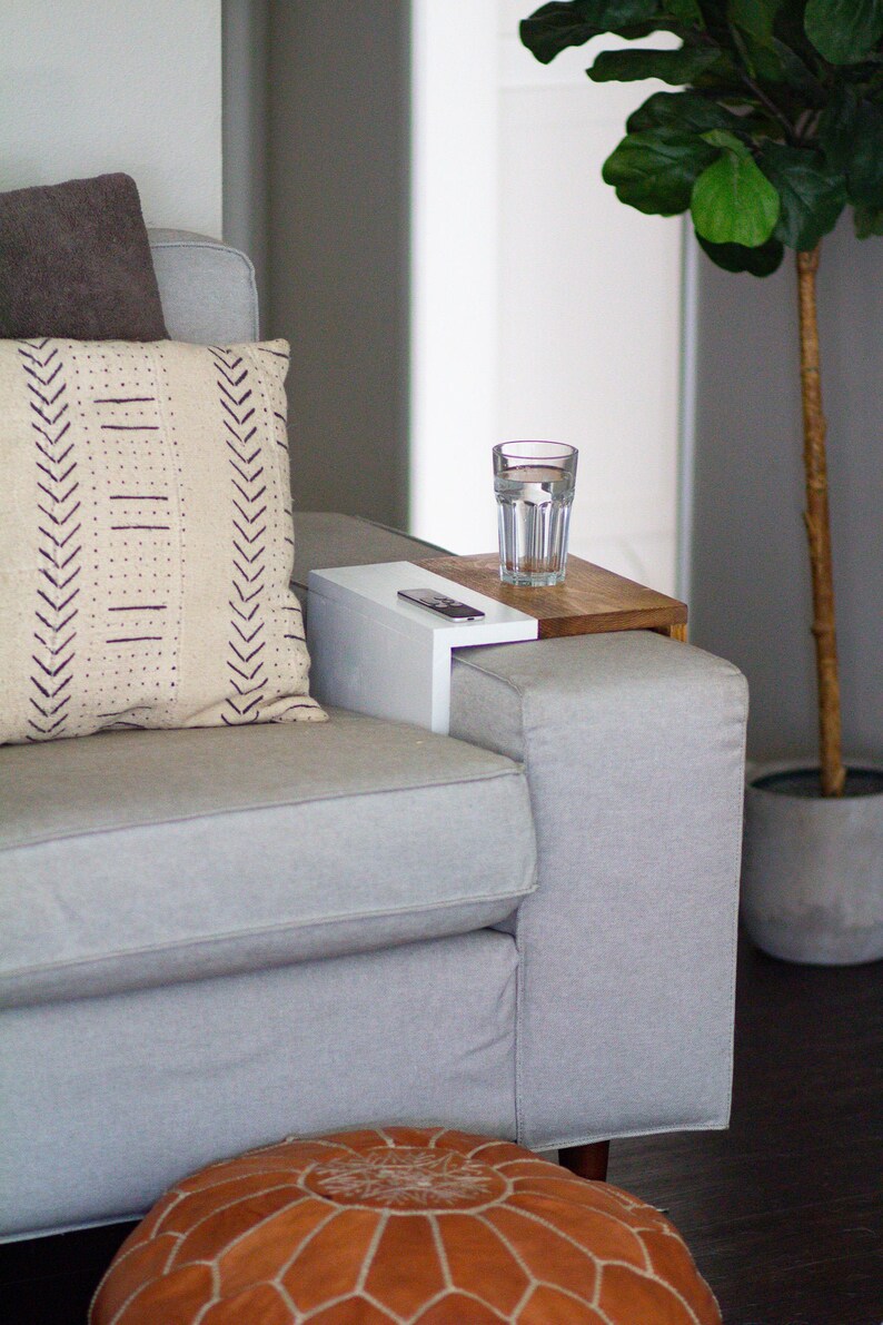 WIDE Two Tone Sofa Tray Sofa Tray Table Arm Rest Table Etsy