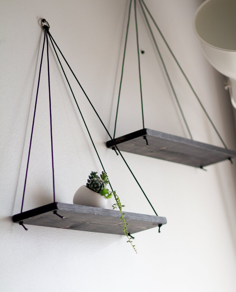 Hanging Shelves / 2 MAXI Hanging Shelves Hanging Shelf Etsy