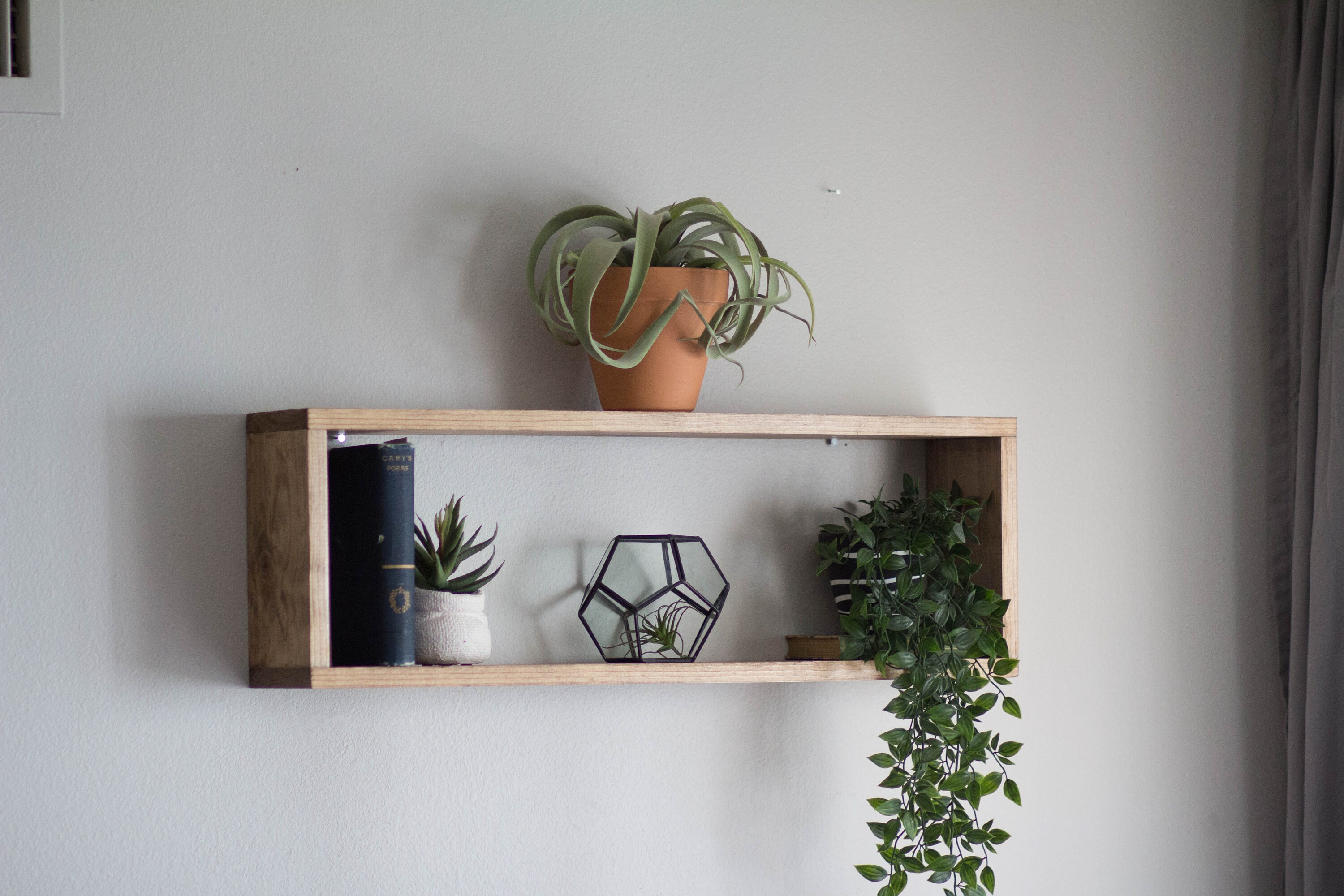 WIDE BOX Shelf Shadow Box Shelf Floating Shelf Box Shelf Etsy