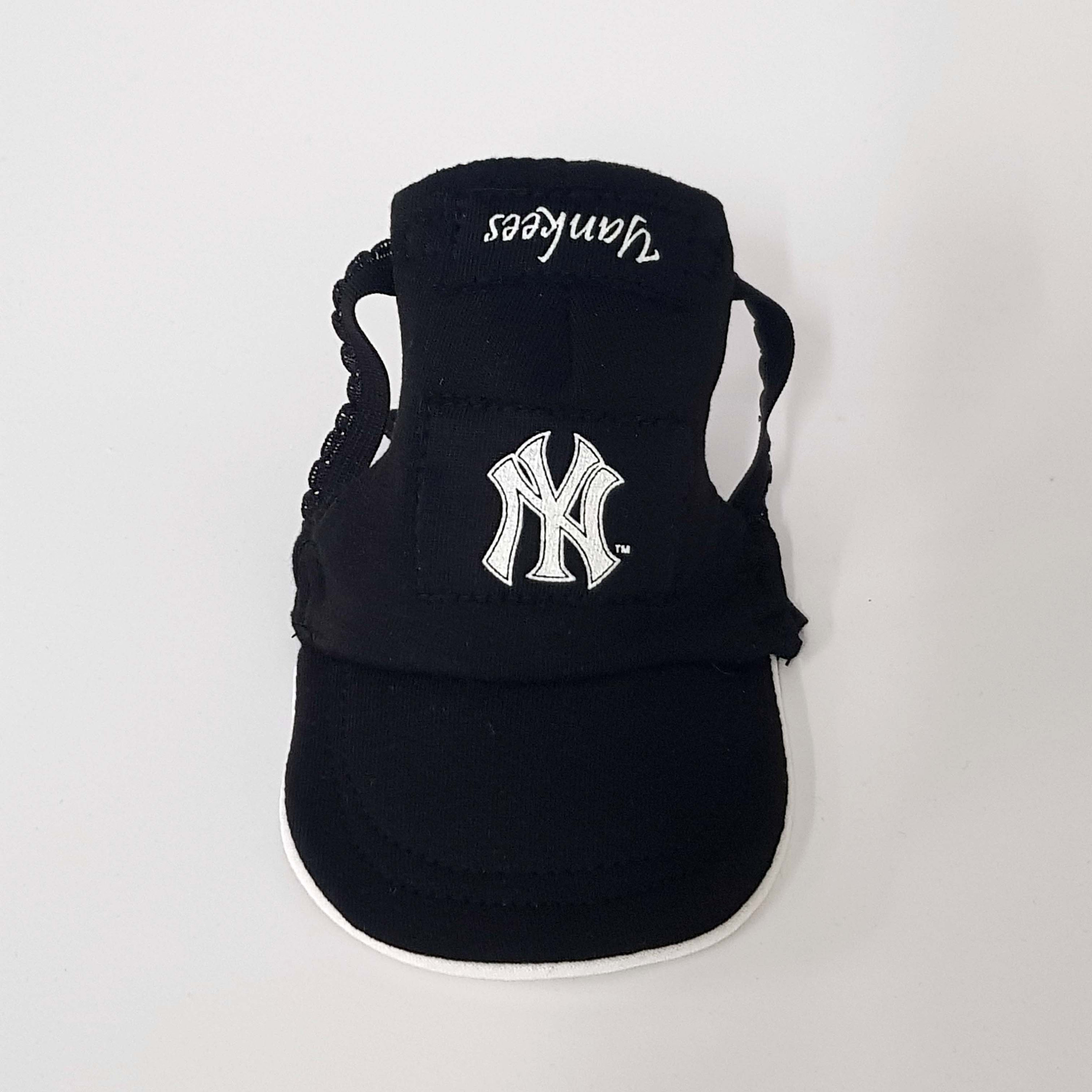 Black Cap Yankees Dog Visor Holidays Personalized Dog Cap Etsy
