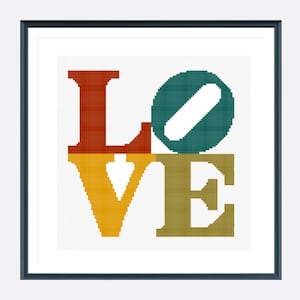 Easy Love Cross Stitch pattern pdf