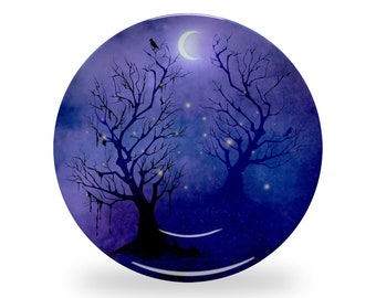 Dead Tree Halloween Plate - Halloween Decor, Halloween Gifts, Dinnerware, ThermoSaf®, Horror Decor, Spooky Decor, Halloween Decorations