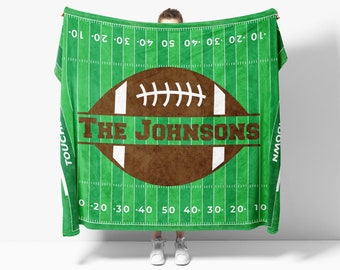 Personalized Football Name Blanket - Football Gifts for Boys, Football, Football Gifts, College Football, Football Coaches Gifts