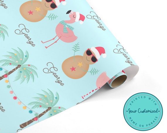 Rolled Gift Wrap, Holiday Delights - Welcome to the Islands