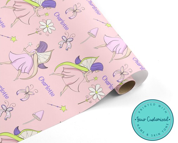 1st birthday wrapping paper girl sales