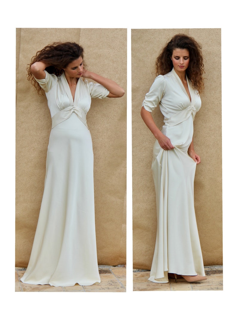 1930s Style Wedding Dresses | Art Deco Wedding Dress     Vintage Style Bespoke Wedding Dresses and Jumpsuits  AT vintagedancer.com