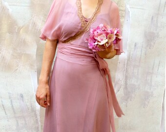 cocktail dress old rose