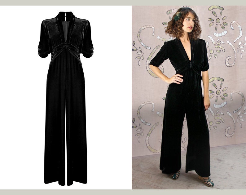 Silk Velvet.forties Vintage Style 