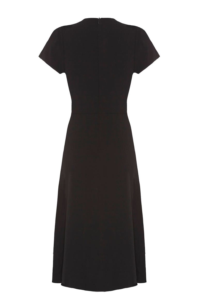 Vintage 1940's Style Black Crepe Dress | Etsy