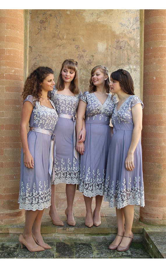Vestidos de dama de honor de encaje de estilo vintage a medida - Etsy España Vestidos de dama de honor de encaje de estilo vintage a medida - Etsy España