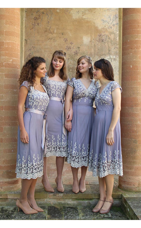 periwinkle bridesmaid dress