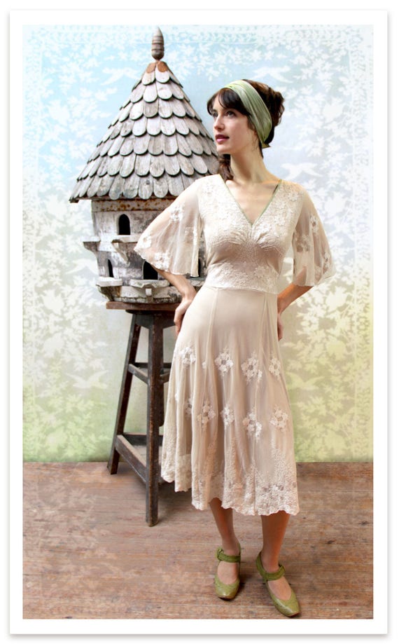 Bespoke Vintage Style Ivory Lace Wedding or Special Occasion - Etsy