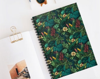 Lush Green Jungle! Get Lost in Nature! Spiral Notebook - Ruled Line