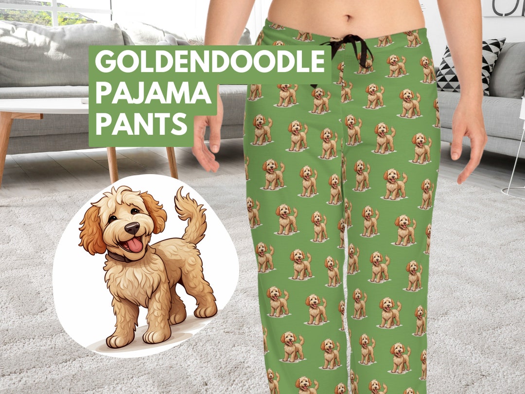 Customized Goldendoodle Pajama Pants Gift for Goldendoodle Dog Fans Gift for Her Gift for Him Pajamas for Mom and Dad Drawstrings Etsy