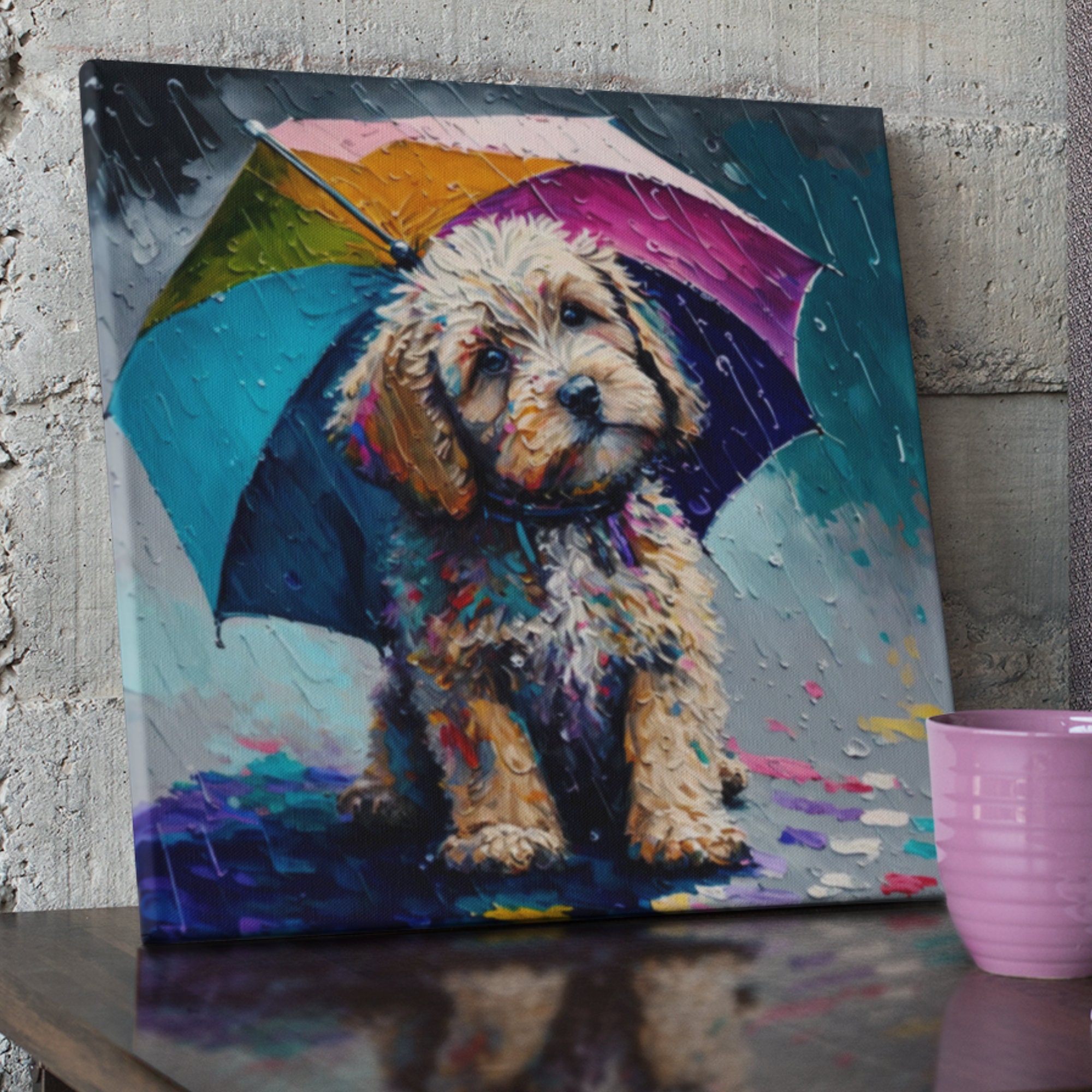 Cockapoo deals canvas art