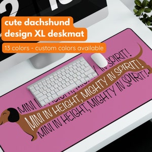 Dachshund Desk Mat - Synthwave Dachshund Desk Mat - Synthwave