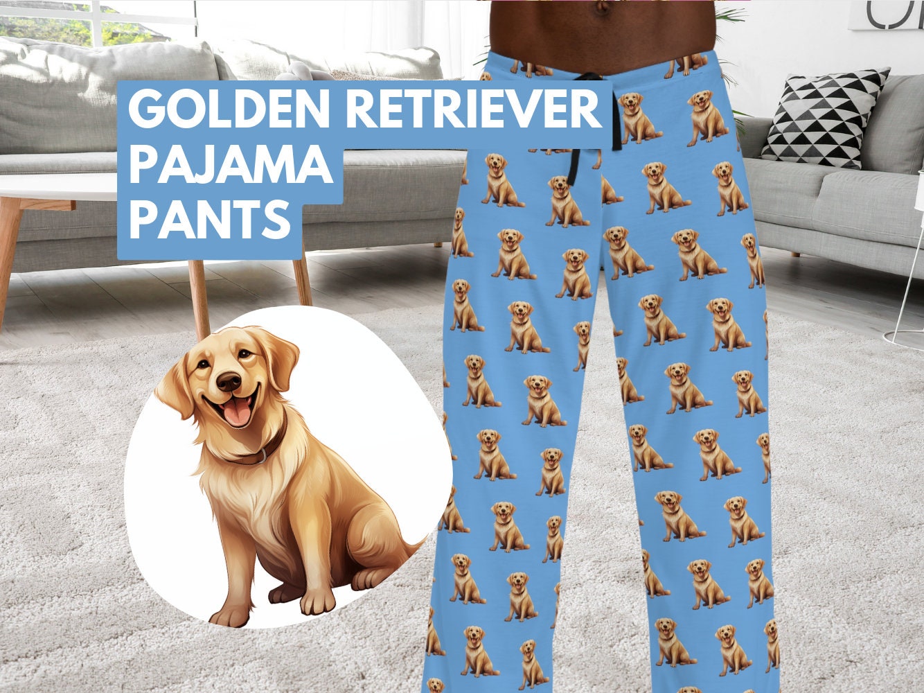 Golden retriever lounge pants hotsell