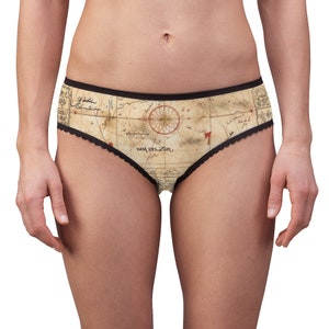 Slips pour femmes - La carte au trésor des Goonies - Où cette carte pourrait-elle mener? Un œil Willys Treasure? Sous-vêtements pour femmes
